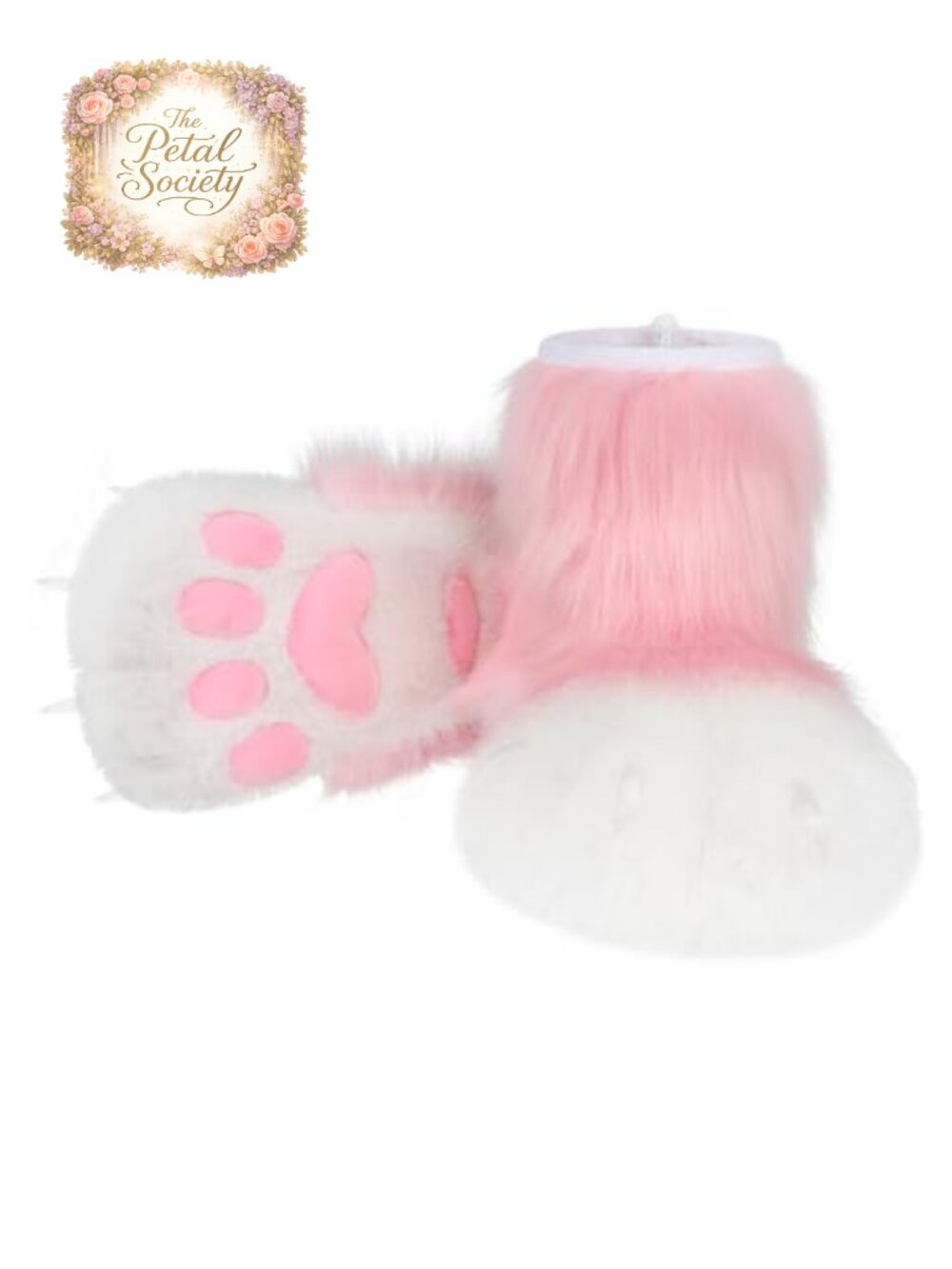 Faux Fur Animal Paw Slippers Fuzzy Cat Fox Bear Claw Costume Footwear